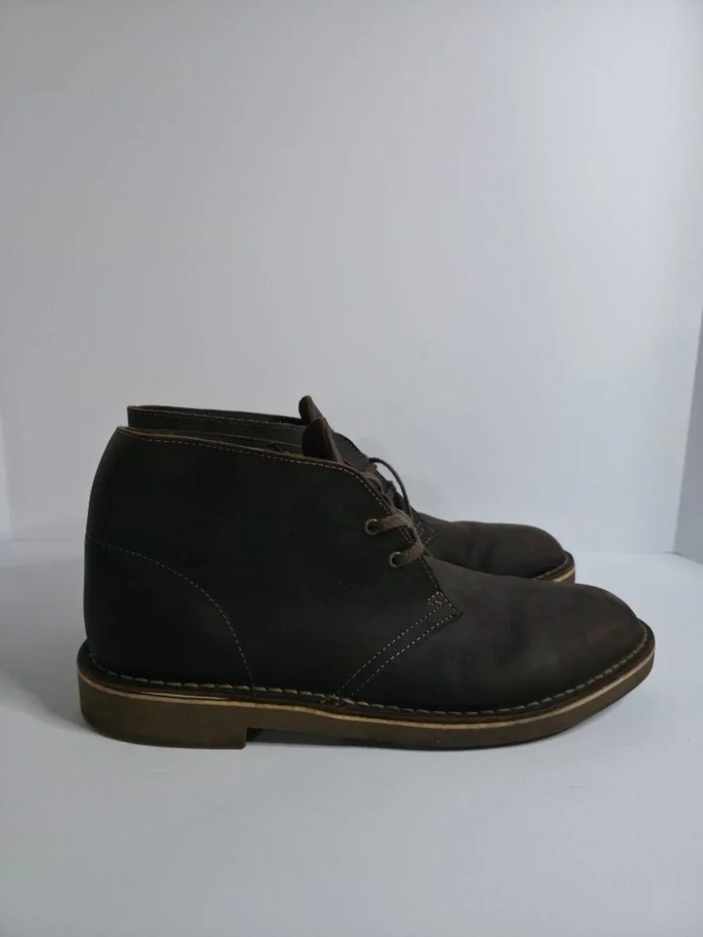 Mens Brown Leather Chukka Desert Boots US 10.5 UK 9.5 EU 44 Made In India